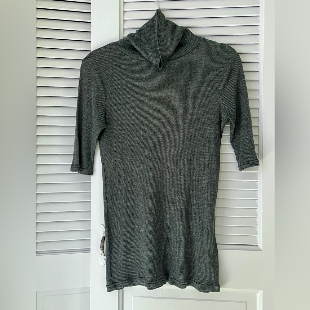 Michael Stars Olive Green Cowl Neck Sweater